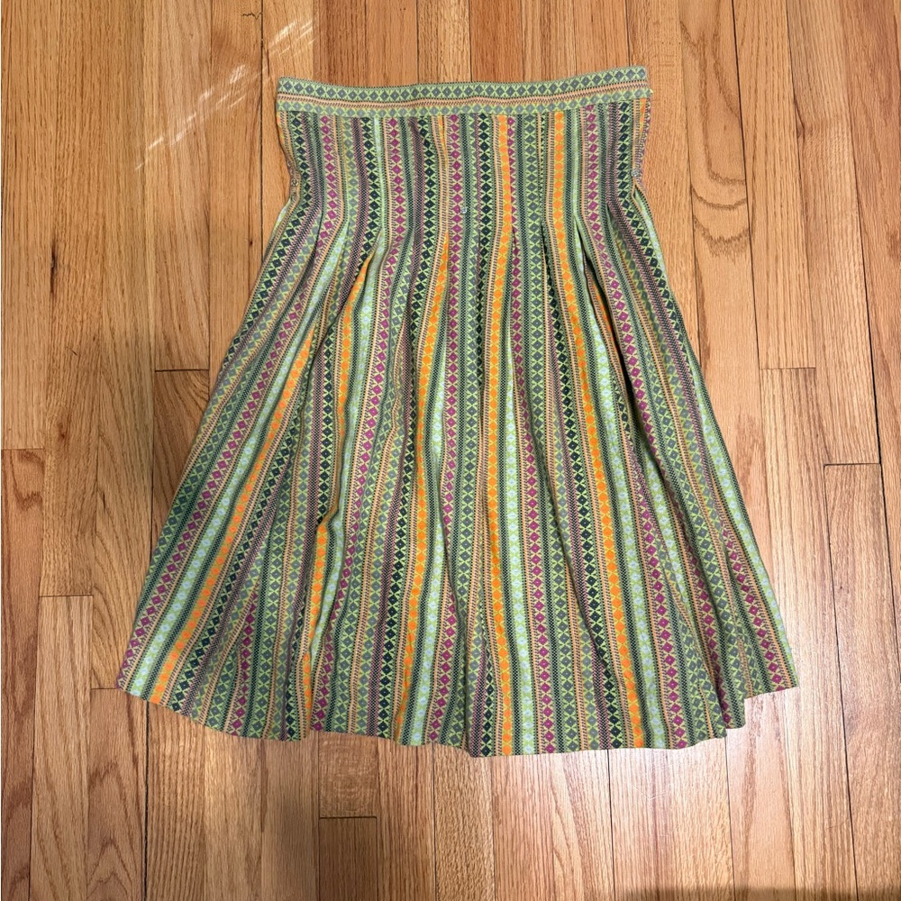Vintage Free People Y2K Multicolor Striped Women's Skirt